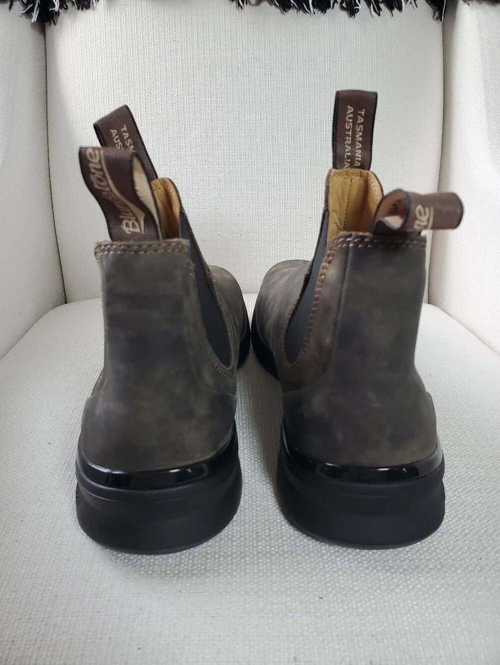 Blundstone Rustic Black Leather Boots Classics 587 Mens US Size 10.5